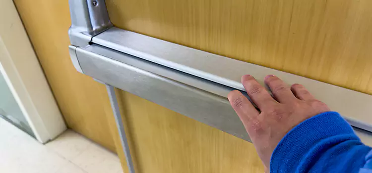 Installing a Push Bar on a Door Manteca